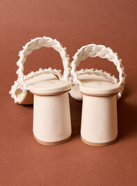 Carla Braided Pearl Heels Detail 3 - ALTAR'D STATE KIDS