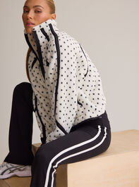 Risen Polka Dot Sherpa Quarter Zip Detail 3 - AS Kids