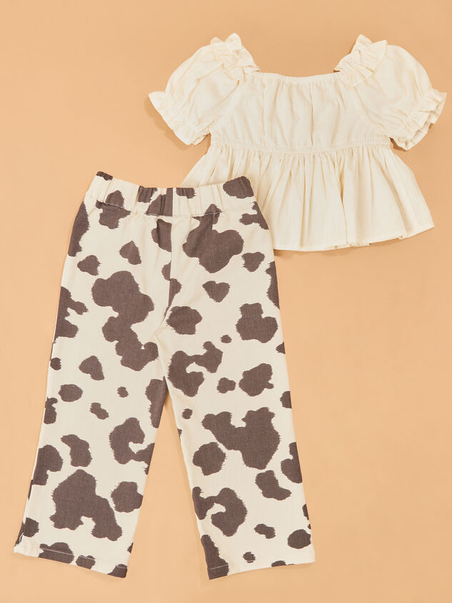 Prairie Cowgirl Flowy Top and Pant Set Detail 4 - AS Kids