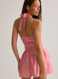 Gywenne Halter Gingham Romper Detail 5 - AS Kids