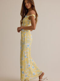 Zari Floral Ruched Maxi Dress Detail 3 - ALTAR'D STATE KIDS