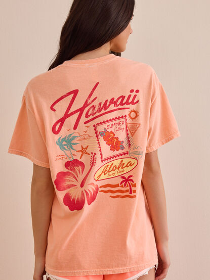 Hawaii Postcard Oversized Tee - AS Kids
