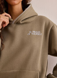Be Proud of Yourself Hoodie Detail 2 - AS Kids