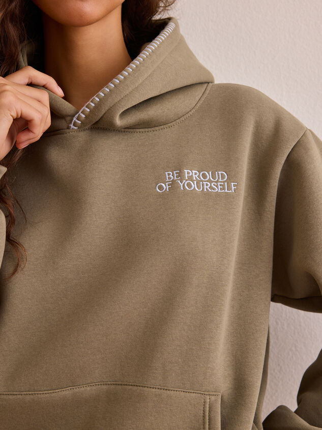 Be Proud of Yourself Hoodie Detail 2 - AS Kids