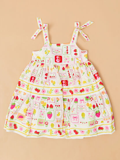 Morgan Fruit Print Toddler Dress - AS Kids
