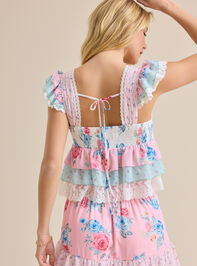 Brea Floral Tank Top Detail 3 - ALTAR'D STATE KIDS