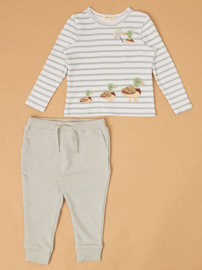 Mallard Duck Stripe Lounge Set - AS Kids