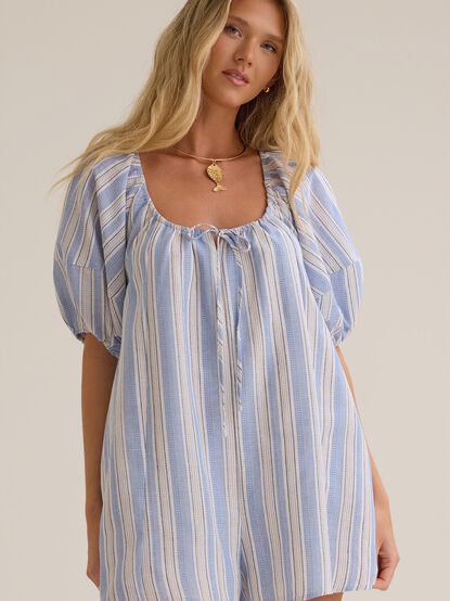 Piper Puff Sleeve Romper - AS Kids