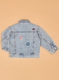 Autumn Floral Jean Jacket Detail 5 - AS Kids