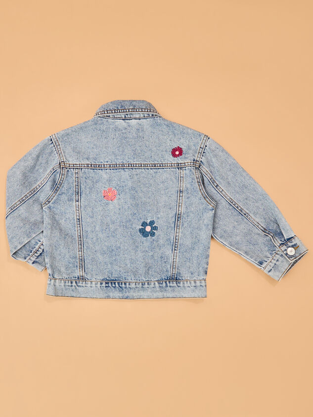 Autumn Floral Jean Jacket Detail 5 - AS Kids