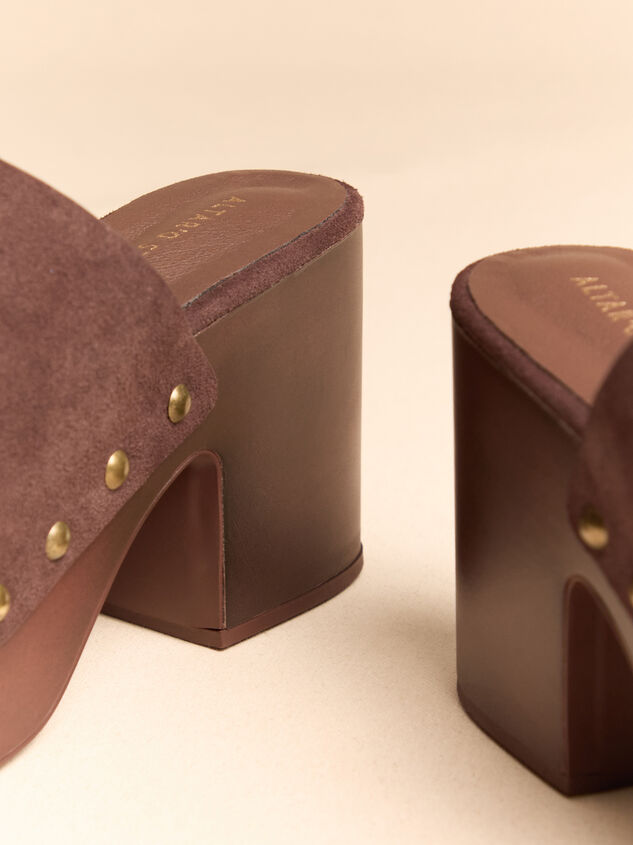 Hayden Suede Grommet Wood Heel Detail 4 - AS Kids