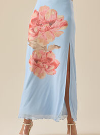 Emelia Floral Mesh Midi Skirt Detail 2 - ALTAR'D STATE KIDS