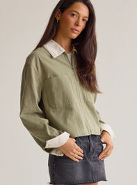 Jayden Cropped Trucker Jacket Detail 3 - AS Kids