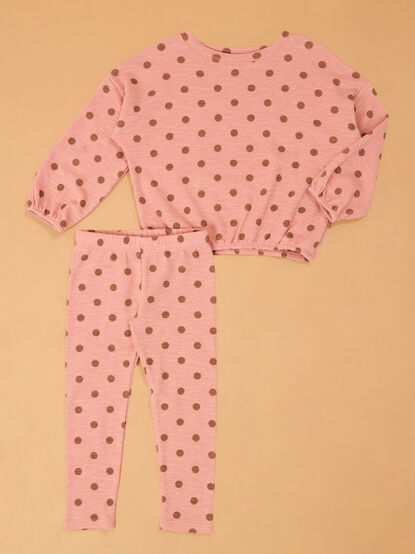 Louise Long Sleeve and Pant Dot Set - AS Kids