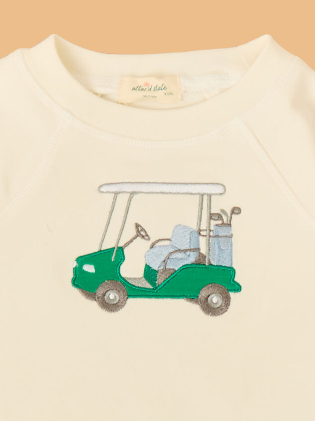 Gabe Golf Cart Embroidered Baby Sweatshirt Detail 3 - ALTAR'D STATE KIDS