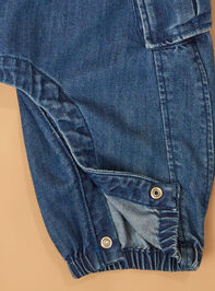 Scout Denim Cargo Overalls Detail 5 - AS Kids