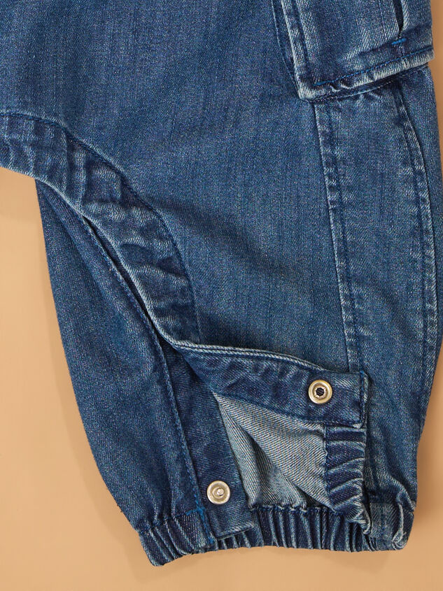 Scout Denim Cargo Overalls Detail 5 - AS Kids