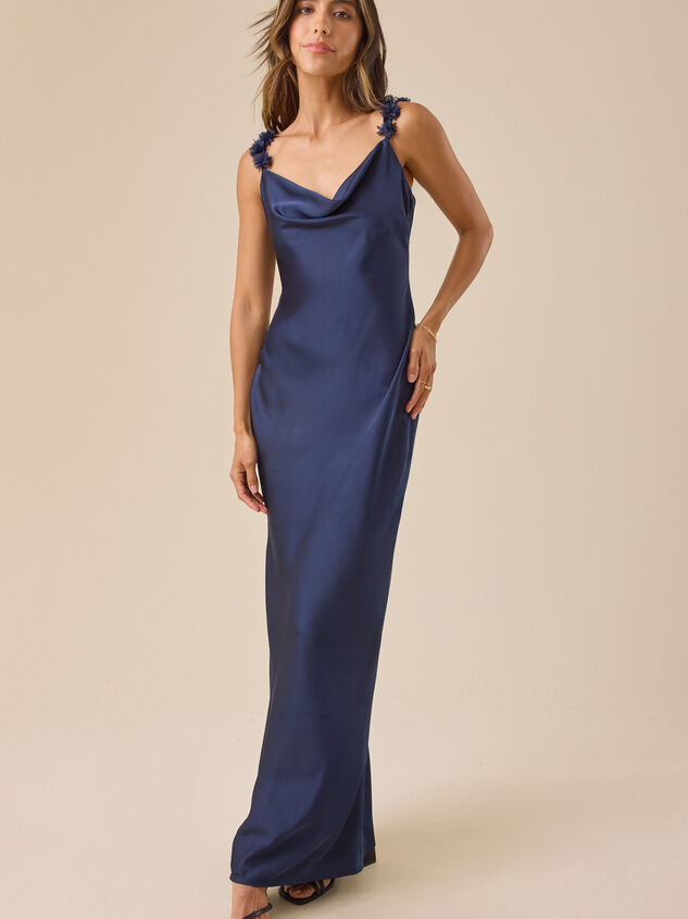 Scarlett Satin Maxi Dress Detail 7 - ALTAR'D STATE KIDS