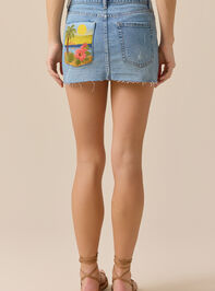 Charley Tropical Denim Skirt Detail 5 - ALTAR'D STATE KIDS