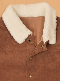 Beau Fur Corduroy Jacket Detail 2 - AS Kids