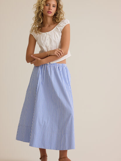 Sloane Stripe Midi Skirt - ALTAR'D STATE KIDS