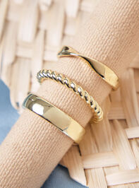 The Water Proof Collection Twisted Ring Set Detail 2 - AS Kids