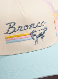 Striped Bronco Trucker Hat Detail 2 - ALTAR'D STATE KIDS