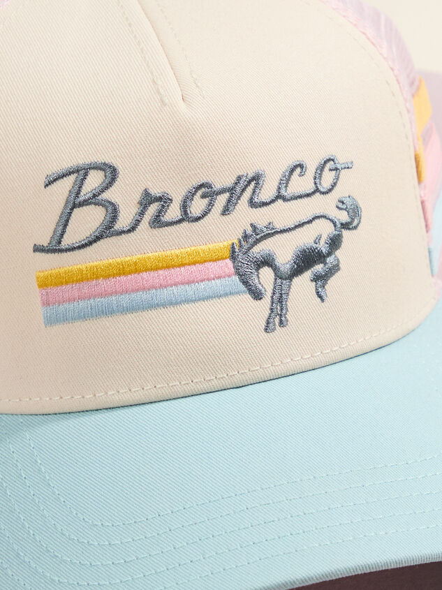 Striped Bronco Trucker Hat Detail 2 - ALTAR'D STATE KIDS