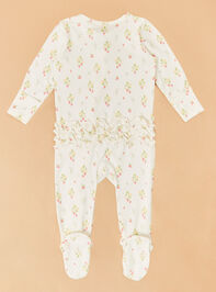 Sadie Strawberries Ruffle Footie Detail 4 - ALTAR'D STATE KIDS