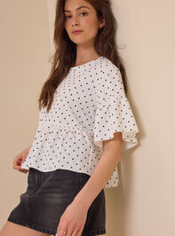 Liora Polka Dot Ruffle Top Detail 4 - AS Kids