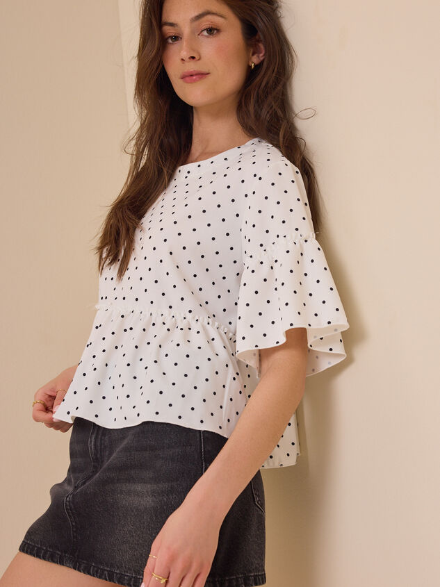 Liora Polka Dot Ruffle Top Detail 4 - AS Kids