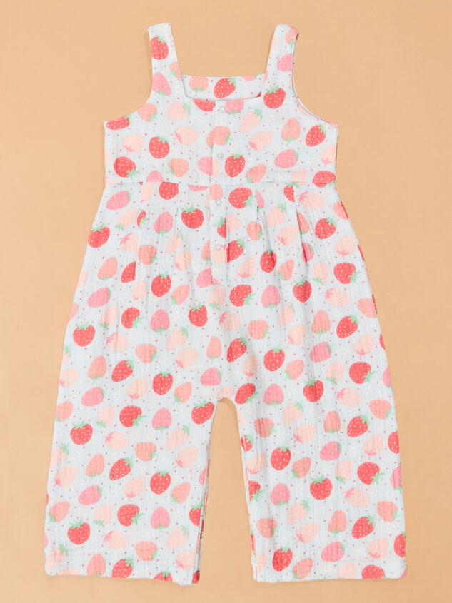 Sutton Strawberry Wide-Leg Jumpsuit Detail 3 - ALTAR'D STATE KIDS