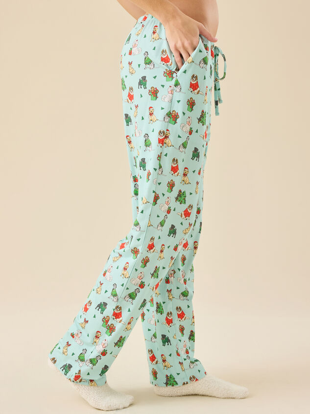 Festive Pups Pajama Pant Detail 5 - ALTAR'D STATE KIDS