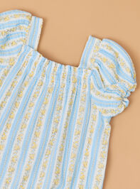 Winnie Mae Stripe Dress & Bloomer Set Detail 3 - ALTAR'D STATE KIDS