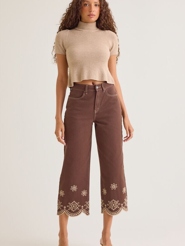 Natalee Embroidered Eyelet Jeans - AS Kids