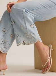 Natalee Embroidered Eyelet Jeans Detail 2 - AS Kids