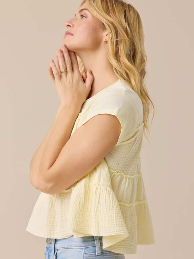 Mara Tiered Babydoll Top Detail 3 - AS Kids