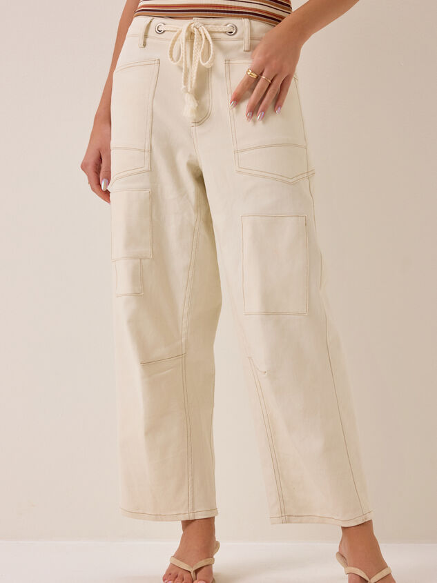 Amelia Tie Barrel Pant Detail 3 - AS Kids