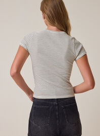 Campbell Stripe Crop Tee Detail 5 - ALTAR'D STATE KIDS