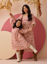 Zainy Floral Midi Mama Dress - AS Kids