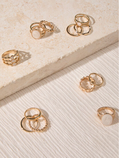 Textured Muse Ring Set - AS Kids