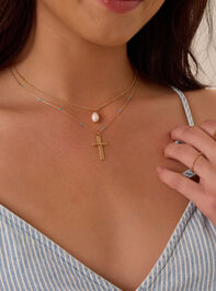 Turquoise Faith Layered Necklace - AS Kids