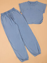 Addison Layered Tee And Jogger Set - AS Kids