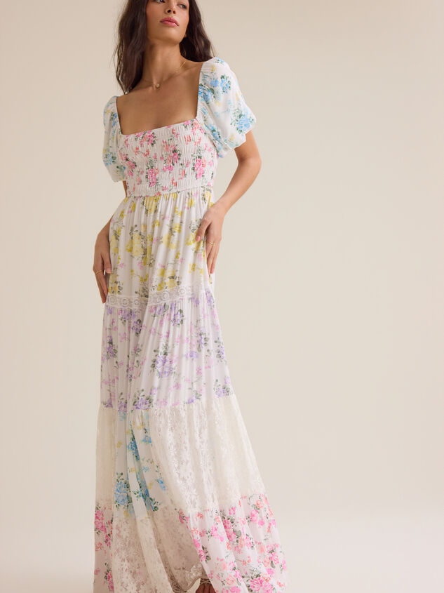 Harlie Floral Maxi Dress Detail 4 - AS Kids