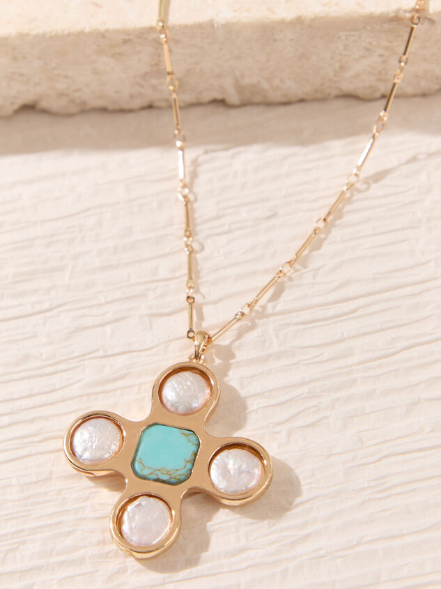 Seaside Grace Cross Necklace Detail 3 - AS Kids