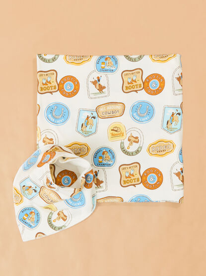 Cowboy Cutie Swaddle and Bib - ALTAR'D STATE KIDS
