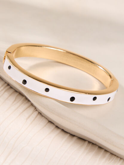 Polka Dot Luxe Gold Bangle - AS Kids