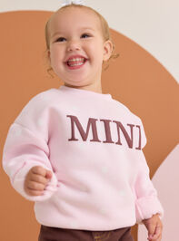 Penelope Polka Dot Mini Sweatshirt Detail 3 - AS Kids