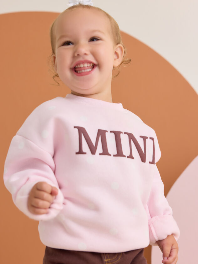 Penelope Polka Dot Mini Sweatshirt Detail 3 - AS Kids