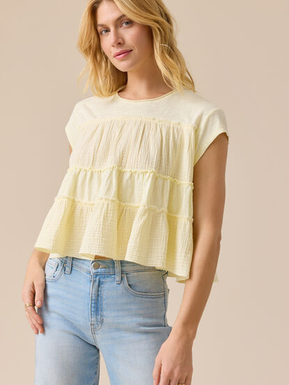 Mara Tiered Babydoll Top - AS Kids